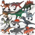 thumbnail image 1 of Realistic Dinosaur Toys Set For Kids - 12pcs Plastic Dino Figures Toys For Kids Boys, Dinosaur Birthday Party Favors, 1 of 3