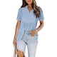 thumbnail image 1 of Camisa De Gasa Para Mujer Parte Superior De Gasa Holgada Y Suelta Para Mujer Dobladillo De Muñeca Transpirable Y Cómodo Para El Verano ANGGREK  Ropa, 1 of 6