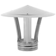 thumbnail image 3 of Miangastore Stainless Steel Chimney Cap Chimney Pipe Rain Cover Protector Cap Ending Roof, 3 of 8
