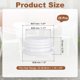 thumbnail image 2 of Uxcell 25 Pack Tapón de Agujero de Plástico, 1 1/2"(38mm) OD Tapa de Tubo Redonda que se Ajusta a Agujeros de 34-36.8mm para Patas de Muebles de Metal, Sillas, Mesas, Blanco, 2 of 7
