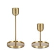 thumbnail image 1 of 2 portavelas de metal dorado para mesa, centro de mesa, versátil, para decoración de bodas y salas de estar., 1 of 9