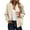 Beige, variant on Fall Jackets for Women Fashion Snap Button Lightweight Jackets with Pockets Solid Color Winter Warm Long Sleeve Sweatshirt Coats