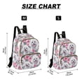 thumbnail image 3 of WOBOGO Pink Rose Poodles Backpack Durable Lightweight Shoulder Bag Built-in Laptop Sleeve and Multiple Utility Compartments, 3 of 7