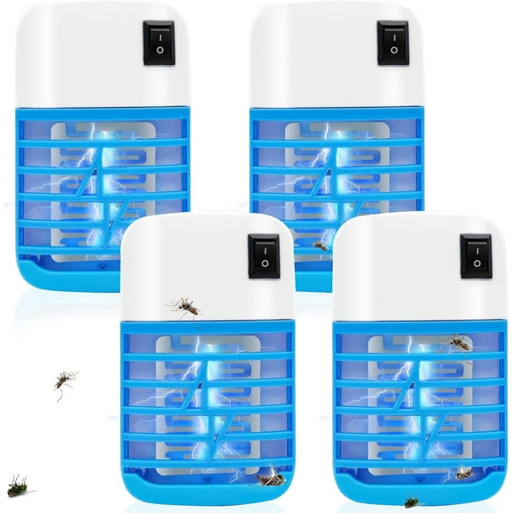 Flying Bug Zapper Indoor, Electronic Insect Kiler, Mosquitoes Traps with Blue Lights for Living Room, Home, Insect Traps for Home Fly Traps for Indoors