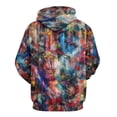 thumbnail image 2 of LAOLIUSN Men’s Graffiti Hoodie All-Over Print 3D Abstract Streetwear Graphic Pullover Sweatshirt, Stretch Fabric, S–4XL, 2 of 7