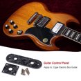 thumbnail image 4 of Pack of 2 Acoustic Guitar Bass Control Accessories Plate Portable Professional String Instrument Components Accessories with Mounting Plates, 4 of 7