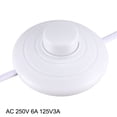 thumbnail image 4 of Interruptor de pedal Uxcell para lámpara en línea con control de encendido/apagado y línea de alimentación de 1.8 M blanca, 2 paquetes, 4 of 7