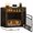 Rustic Brown, variant on Doyolan 52"Corner Dog Crate Furniture with LED Light & Power Outlets, Heavy Duty Dog Kennel with 360°Dog Bowl, Dog Cage for Medium & Large Dogs - Gray