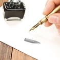 thumbnail image 3 of KONTONTY  40 Pcs Replacement Nibs for Fountain Pens Spare Calligraphy Student Silver, 3 of 8