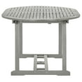 thumbnail image 4 of vidaXL Patio Table Gray 78.7"x39.4"x29.5" Solid Acacia Wood, 4 of 7