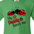thumbnail image 4 of Inktastic My Daddy Loves Me with Cute Ladybugs Youth T-Shirt, 4 of 5