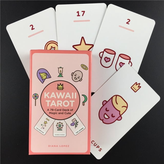 Cartas de astrología Black Moon, versión en inglés de Tarot baraja de cartas, juegos de mesa de juego de Tarot, adivinación del destino para fiesta familiar Fivean unisex