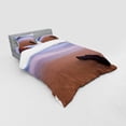 thumbnail image 3 of Ambesonne Nautical Bedding Set 3 Pcs, Shipwreck on Sea Dusk, Twin XL, Multicolor, 3 of 3