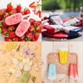 thumbnail image 4 of Ice Cream Mold, Silicone Mini Popsicle Molds Set with 50Pcs Wooden Sticks (White), 4 of 6