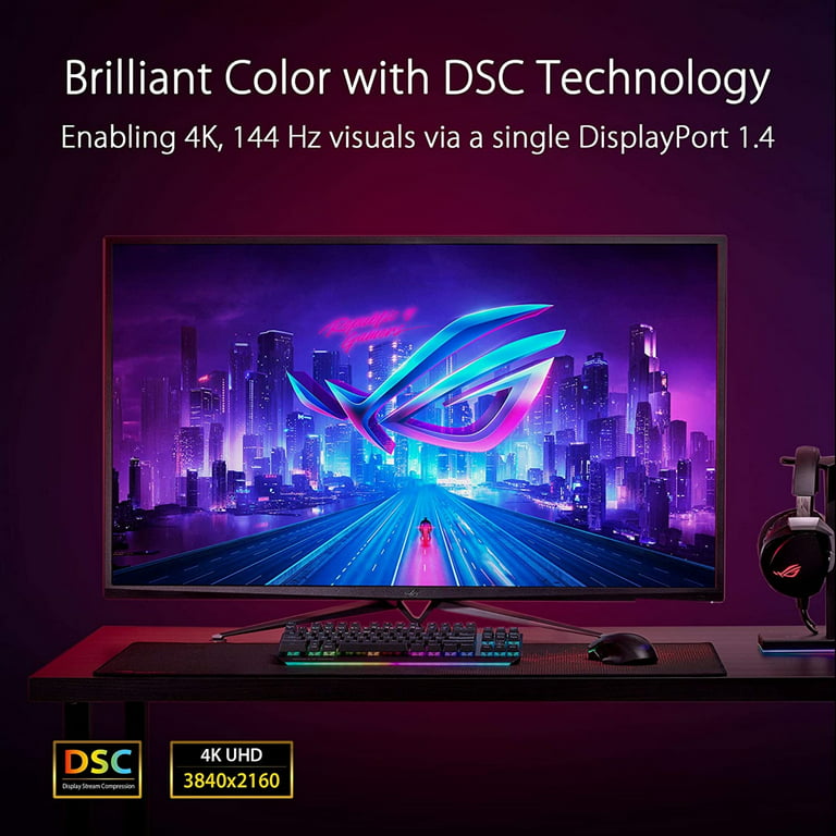 ASUS 43” 4K 144Hz 1ms HDR DSC Gaming Monitor - FreeSync™ Premium Pro UHD  (3840 x 2160), HDMI 2.1, Extreme Low Motion Blur Sync, DisplayHDR1000,  DCI-P3 90% ROG Strix XG43UQ Xbox Edition 