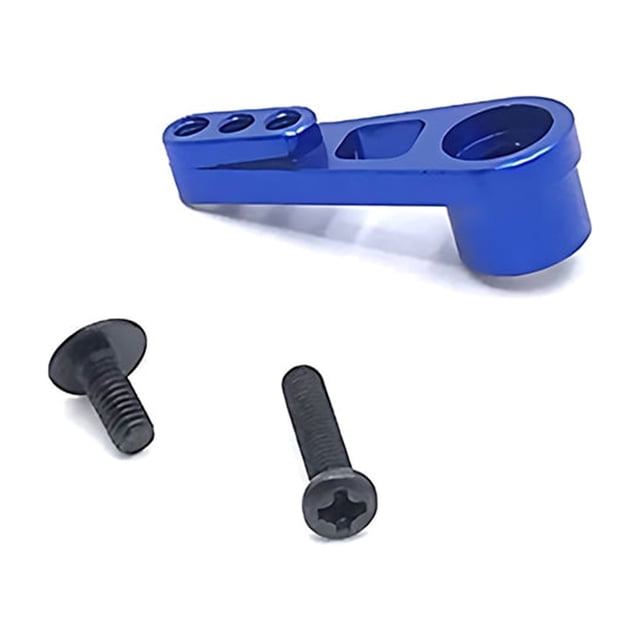 Bocina de brazo Servo de dirección 25T Ounissouiy para 1/12 Wltoys 12428 12423 12429 Feiyue aluminio alta resistencia Azul oscuro