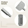 thumbnail image 3 of 4 x 11 in Heavy Duty Chisel, Steel Alloy Chisel Bit for Electric Hammer, Wide Blade for Fast Tile Removal, Brick Wall, Concrete, 3 of 5