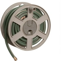 Suncast 100 ft. Sidewinder® Mounted Resin Hose Reel, Taupe