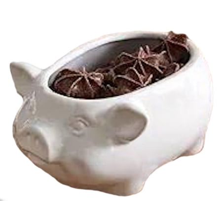 CTW Home Collection Pig Candy Bowl, 2.75-inch Height, Ceramic, Snacks and Sweets, Treats Server
