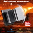 thumbnail image 3 of Fireproof Document Box,Blacksmith 4 Pack Fireproof Document Bags with Reflective Strip and Zipper,Fire Proof Money Bag for Cash, Safe Storage for Documents Valuables, Passports, 3 of 6