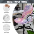 thumbnail image 6 of POLERO Marble Dream Dustproof All-in-One Computer Office Chair Covers, Breathable Elastic Cloth Computer Chair Slipcovers for Gaming, 6 of 7