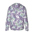 thumbnail image 3 of Fotbe Lavender Flowers Men's Women's UPF 50+ Sun Protection Jacket Hooded Cooling Shirt with Pockets Hiking Outdoor Performance-Medium, 3 of 9