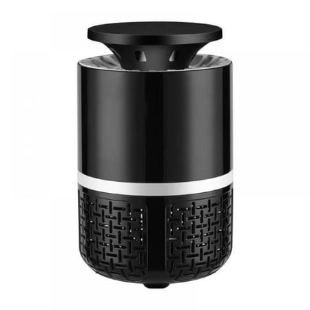 Automatic Indoor Fly Trap Gnat Catcher Mosquito Killer with USB Power Supply and Adapter Electric Mosquito Catcher and Killer for Home Indoor Use Black
