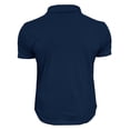 thumbnail image 4 of TAGOLD Mens Summer Short Sleeve Turndown collar Blouse & Shirt Solid Color Button Fitness Sports Top, 4 of 4