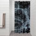 thumbnail image 2 of Math Equations Glowing Formulas Black Pattern Shower Curtain 36"x72" ,Bathroom Decorative Shower Curtains Set with 12 Hooks,Modern Waterproof Washable Shower Curtain, 2 of 6