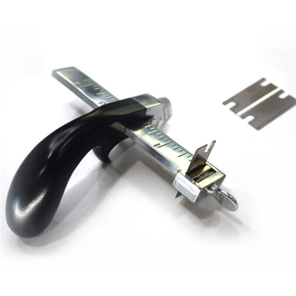 Professional Leather Strip Cutting Tool Sharp Leather Strap String Belt Cutter Adjustable DIY Hand Cutting Tool With 1 Blade Craft Leather Tools