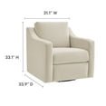 thumbnail image 3 of Armchair Chair, White, Velvet, Living Room Lounge Cafe Lobby Hospitality Restaurant, Modern Contemporary, HB37928, 3 of 9