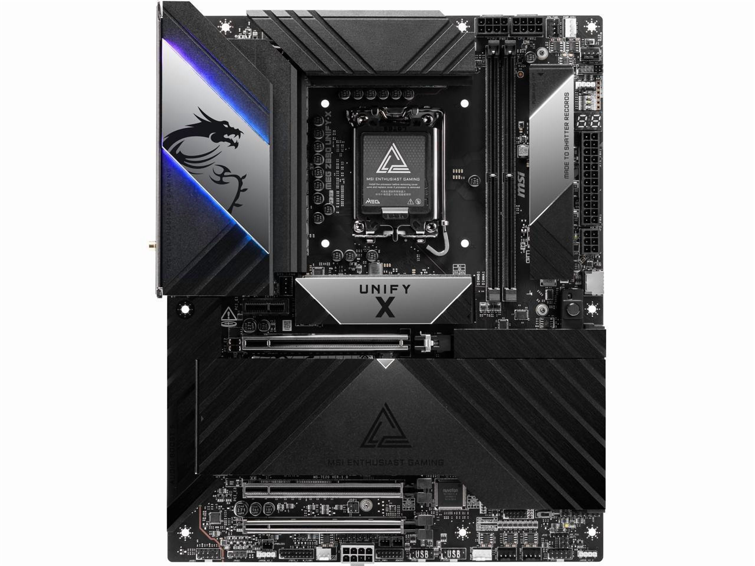 MSI MEG Z890 UNIFY-X Gaming Desktop Motherboard - Intel Z890 Chipset - Socket LGA-1851 - ATX (megz890unify-x)