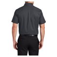 thumbnail image 2 of Mens Short Sleeve Easy Care Cotton/Polyester Shirt Classic Navy/ Light Stone Large, 2 of 6