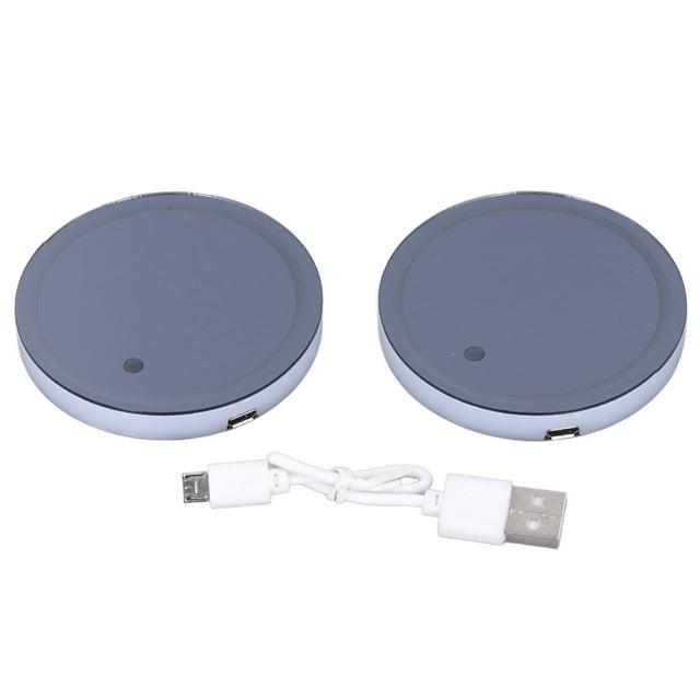 Lighting Cup Holder Pad,2PCS Car LED Atmosphere Lighting Drink Holder Coaster Ambient Light Cup Holder Pad Solid Performance