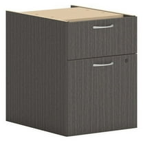 HON Mod Hanging Pedestal - 15"W 20" x 20" x 15" - 2 x Box Drawer(s), File Drawer(s) - Material: Steel Ball Bearing - Finish: Teak