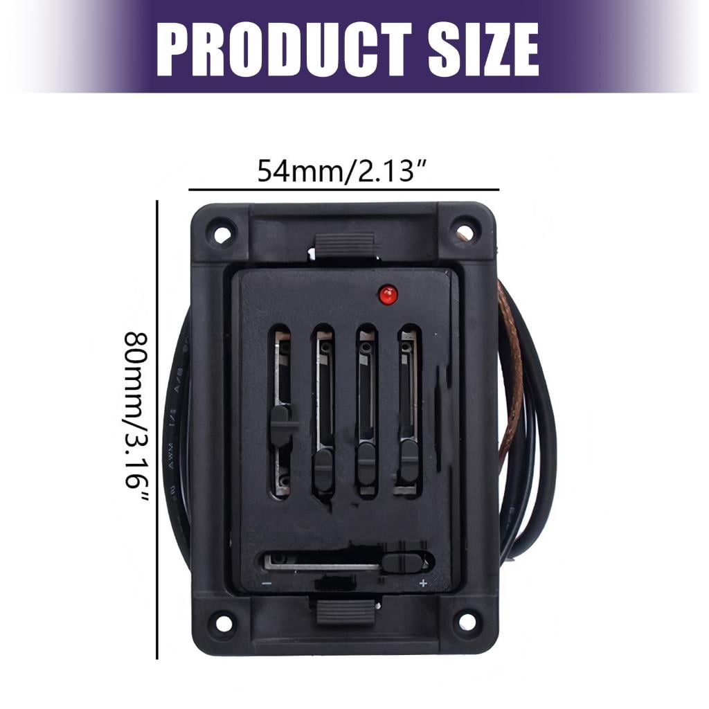 CEORPER Acoustic Guitar Pickup Amplifier Easy Installation Guitar Pickup System