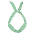 thumbnail image 2 of Bandeau Filaire Rockabilly Paisley Vert Foulard Rétro Tartan à Pois, 2 of 2