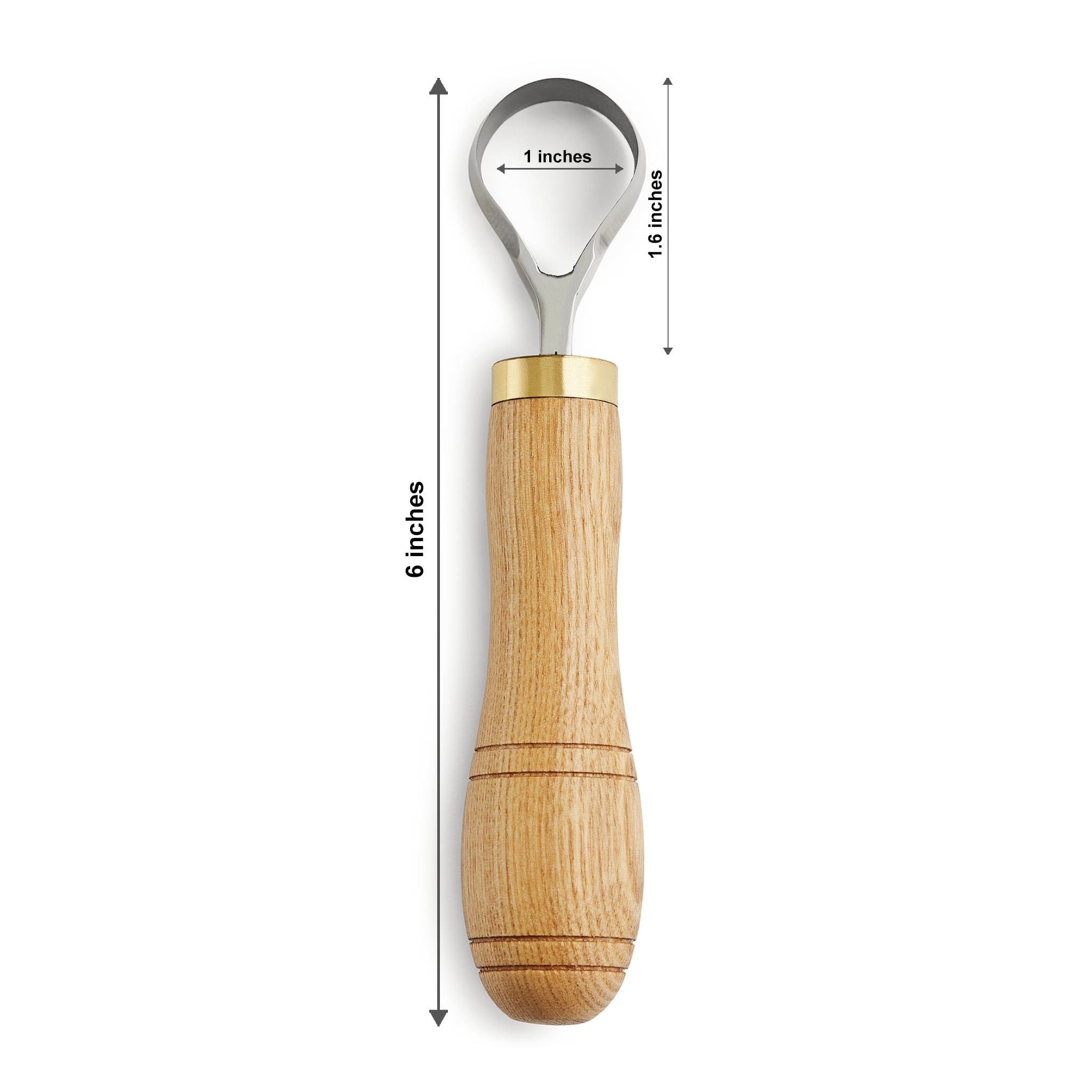 Wood Carving Scorp Hook Knife. Round Carving Tool for Spoons, Bowls and Cups - STAMESKY (1' INCH Diameter)