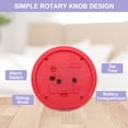 thumbnail image 4 of Reloj Despertador Silencioso Uxcell, Relojes Despertadores Analógicos a Pilas con Luz Nocturna Redonda Sin Tictac de Números Árabes Grandes para Dormitorio, Mesita de Noche, Oficina en Casa, Rojo, 4 of 6