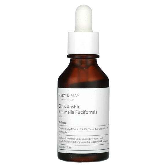 Mary & May Citrus Unshiu   Tremella Fuciformis Serum, 1.01 fl oz (30 ml)
