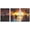 WHITE, variant on wall26 - 3 Piece Framed Canvas Wall Art - Man Standing on Street Looking at Futuristic City at Night, Sci-Fi Concept - Modern Home Art Stretched and Framed Ready to Hang - 16"x24"x3 BLACK
