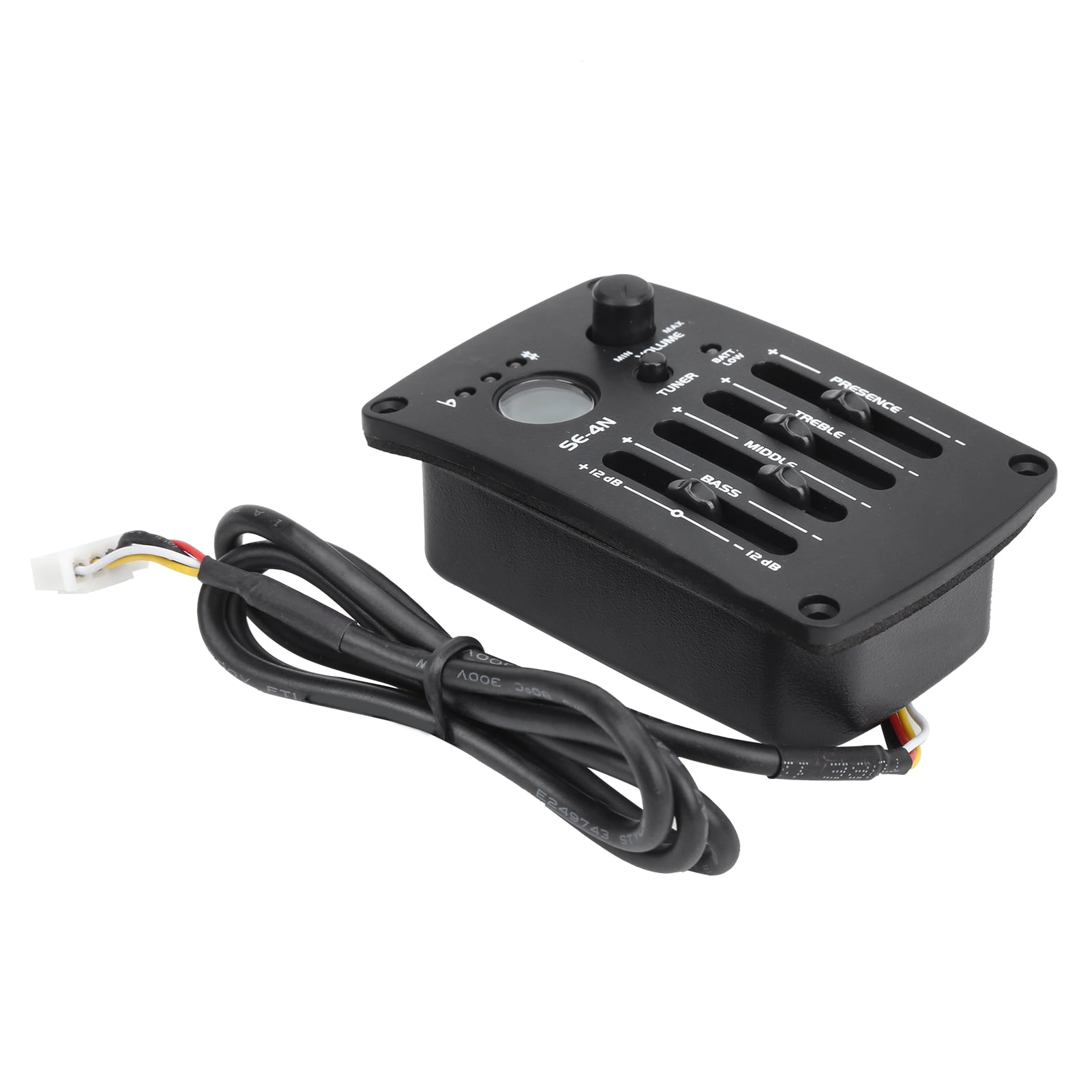 SE-4N 4 Band EQ Equalizer Pickup For Acoustic Classical Folk Guitar Parts Black