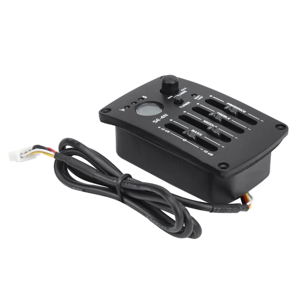 Preamp Pickup, EQ Equalizer Pickup By 9V Battery With LED Display With 6.35mm And XLR Output 4 Band Preamp For Musical Instrument Accessories
