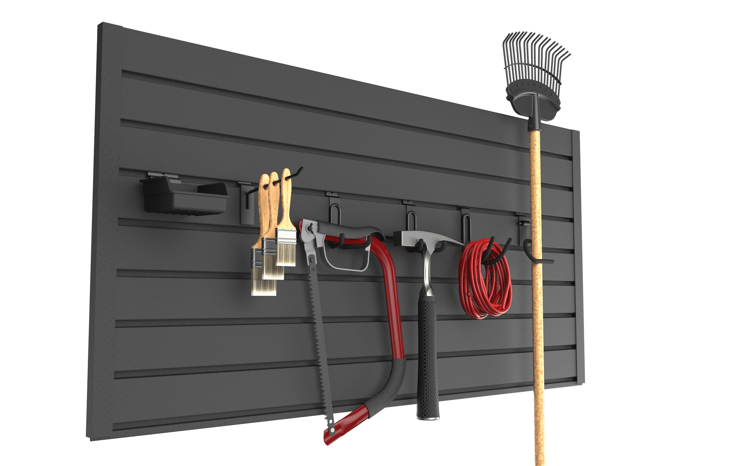 Hyper Tough Slatwall Panel Set, 48" x 12", 2-Pack, 2 ft x 4 ft Garage Wall Storage Panels for Tools, Hooks & Accessories