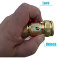 thumbnail image 5 of Conector de manguera de jardín, paquete de 4 Conector de manguera de agua Conector de manguera de jardín de latón, paquete de 4 Conectores de manguera de punta de grifo de latón Rosca externa de 1/2, 5 of 5
