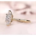 thumbnail image 2 of Shree Diamonds 14K Yellow Gold Plated 2Ct Marquise Cut Lab-Created Diamond Engagement Ring for Women, 2 of 2