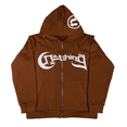 thumbnail image 4 of Sudadera con capucha y cremallera con estampado de letras Y2K para mujer, estilo gótico, abrigo deportivo, informal, retro, Harajuku, chaqueta con capucha de manga larga de gran tamaño, 4 of 5