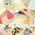 thumbnail image 4 of Fintie Squeeze Top Eyeglasses Pouch with Cleaning Cloth, Leather Soft Glasses Case Anti-Scratch Sunglasses Bag，Watermelon, 4 of 6