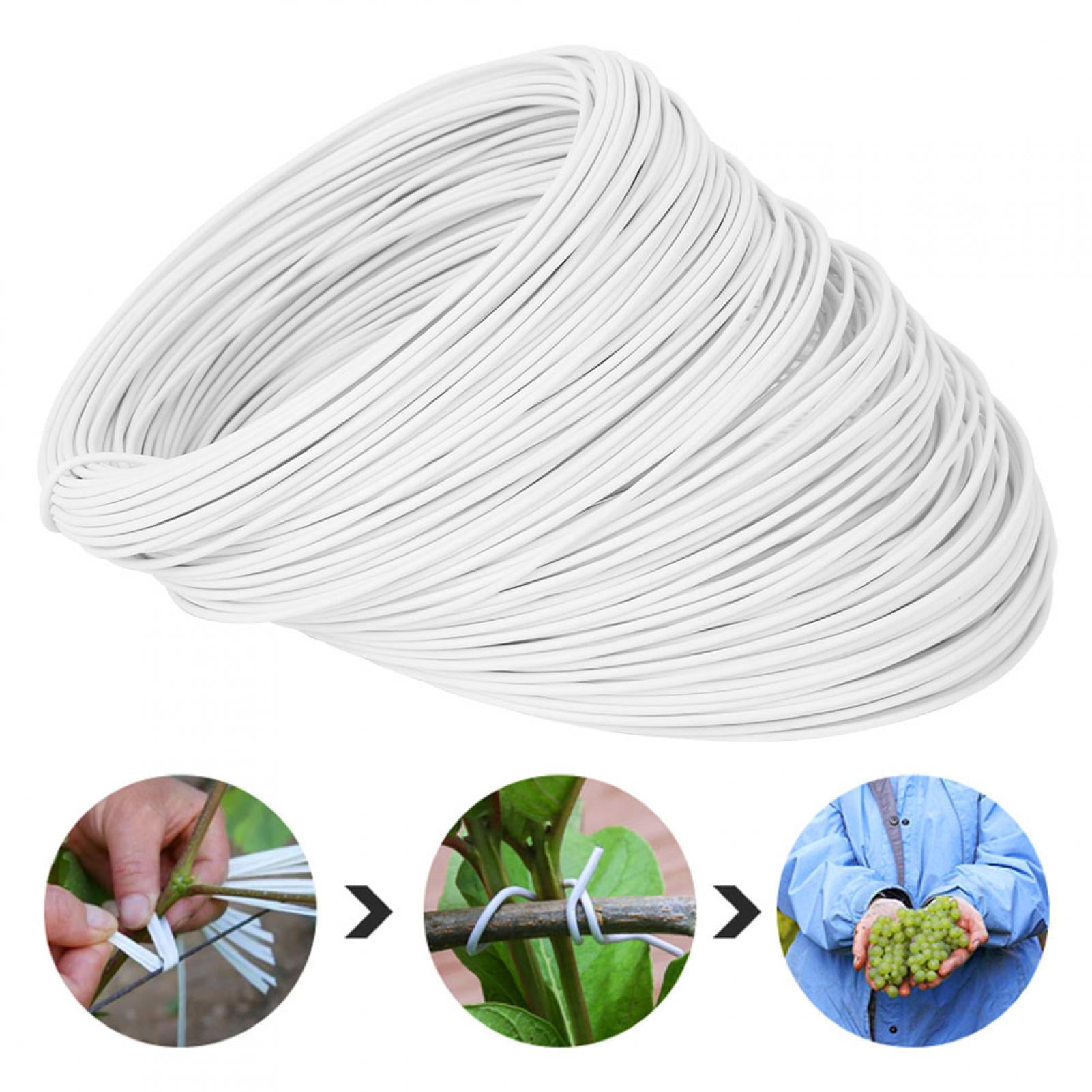 Fyydes Tie,Galvanized Iron Wire Tie Galvanized White Hand‑Made Grape Branch Ties 0.55mm 100meter,Galvanized Iron Wire Tie