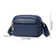 thumbnail image 3 of Bolso de viaje para mujer Bolso bandolera de PU informal Bolso cuadrado pequeño elegante (Azul), 3 of 5